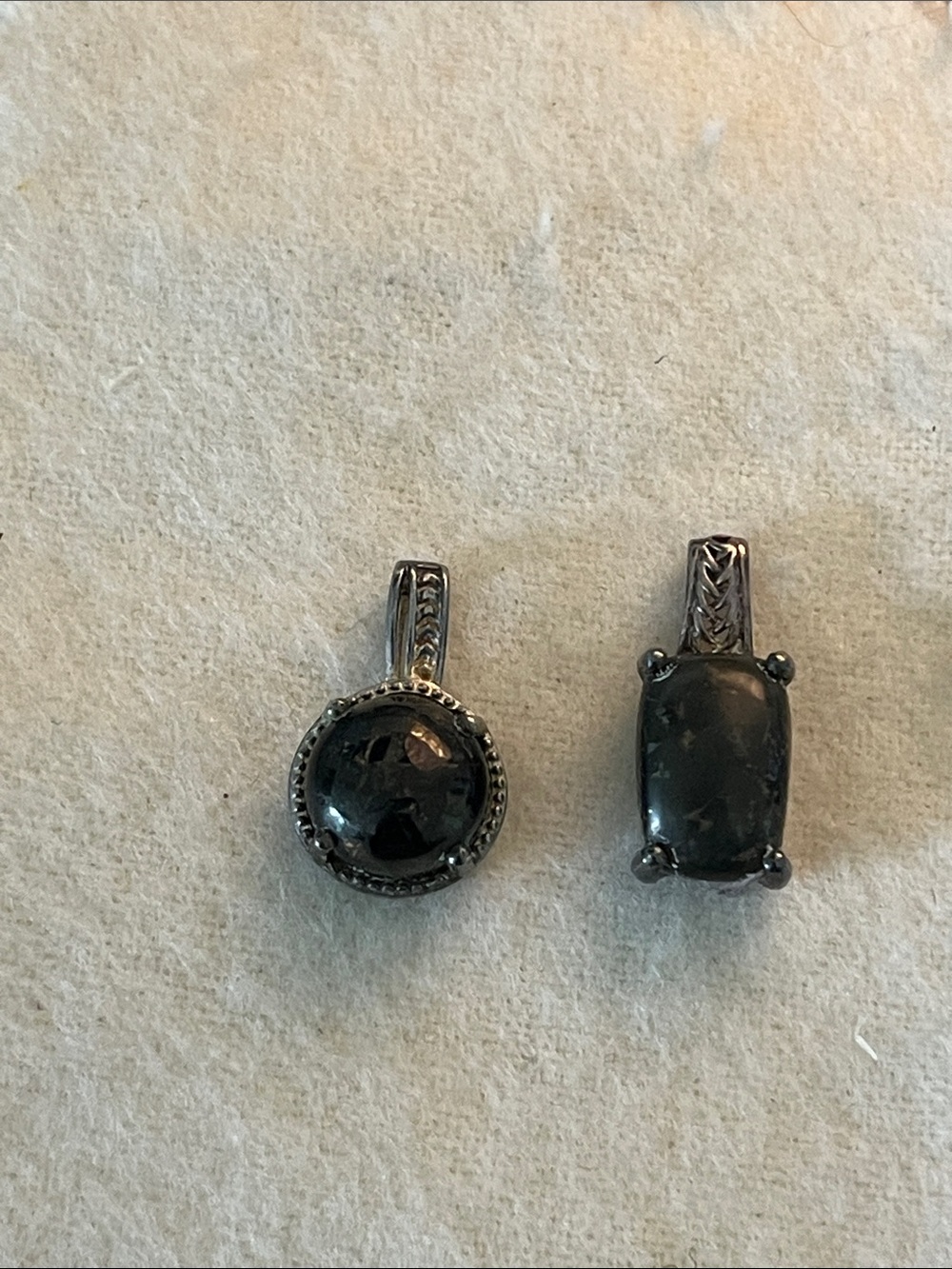 Sterling Silver Shungite Stone Necklace Pendants- Elegant Women's Jewelry